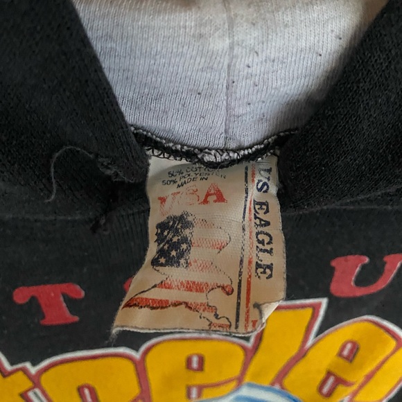 Vintage 80’s Pittsburgh Steelers all over print pullover hoodie made inU.S.A. - Picture 4 of 5